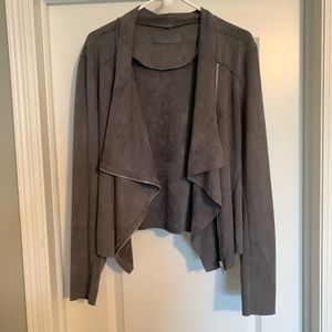 BlankNYC Sz XL Women’s Faux Suede Drape Jacket